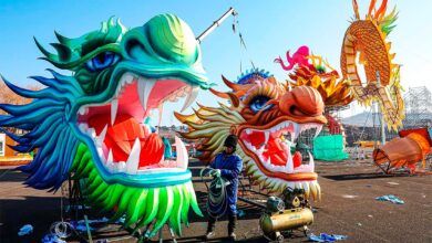 Photo of Фестиваль драконов в Китае: воздушное представление