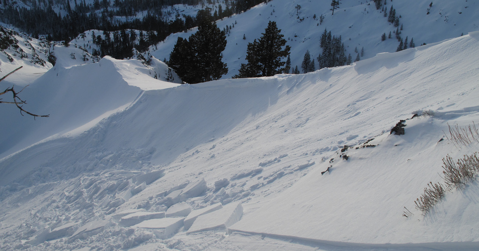 Фото 35 — Сход снежной лавины в Альпах