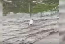 Photo of Подтопление улиц во время ливня в Санкт-Петербурге